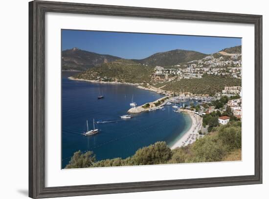 View over Town and Harbour with Gulets-Stuart Black-Framed Photographic Print