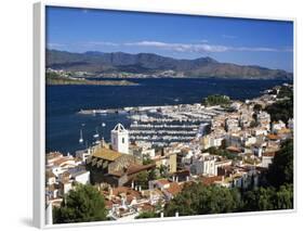 View over Town and Port, El Port De La Selva, Costa Brava, Catalunya, Spain, Mediterranean-Stuart Black-Framed Photographic Print