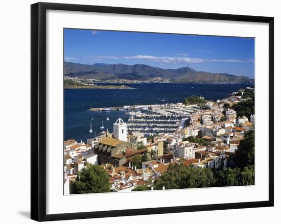 View over Town and Port, El Port De La Selva, Costa Brava, Catalunya, Spain, Mediterranean-Stuart Black-Framed Photographic Print