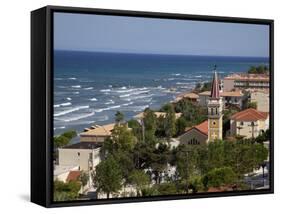 View over Town, Argassi, Zante, Ionian Islands, Greek Islands, Greece, Europe-Frank Fell-Framed Stretched Canvas