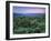 View over Trees Towards Badlands at Sunset, Vashlovani National Park, Georgia, May 2008-Popp-Framed Photographic Print