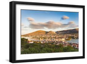 View over Trogir, UNESCO World Heritage Site, Dalmatian Coast, Croatia, Europe-Matthew Williams-Ellis-Framed Photographic Print