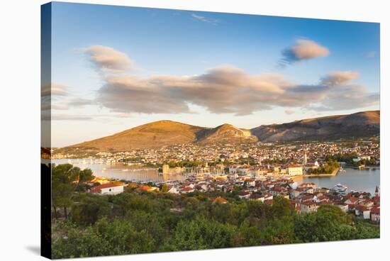 View over Trogir, UNESCO World Heritage Site, Dalmatian Coast, Croatia, Europe-Matthew Williams-Ellis-Stretched Canvas