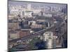 View Over Vauxhall with Eurostar and Other Trains Approaching Waterloo Station, London, England-Charles Bowman-Mounted Photographic Print