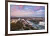 View over Victoria Park Towards Rainbow Bridge and the American Falls, Niagara Falls-Jane Sweeney-Framed Photographic Print