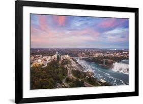 View over Victoria Park Towards Rainbow Bridge and the American Falls, Niagara Falls-Jane Sweeney-Framed Photographic Print