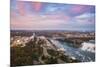 View over Victoria Park Towards Rainbow Bridge and the American Falls, Niagara Falls-Jane Sweeney-Mounted Photographic Print