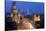 View over Victoria Terminus and Central Mumbai at Dusk, Mumbai, India-Peter Adams-Stretched Canvas