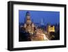 View over Victoria Terminus and Central Mumbai at Dusk, Mumbai, India-Peter Adams-Framed Photographic Print