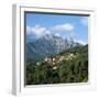 View over Village and Bavella Mountains, Zonza, South Corsica, Corsica, France, Europe-Stuart Black-Framed Premium Photographic Print