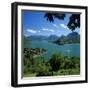 View over Village and Lake Annecy, Talloires, Lake Annecy, Rhone Alpes, France, Europe-Stuart Black-Framed Photographic Print