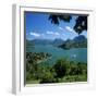 View over Village and Lake Annecy, Talloires, Lake Annecy, Rhone Alpes, France, Europe-Stuart Black-Framed Photographic Print