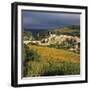 View over Village and Minervois Vineyards, Minerve, Languedoc-Roussillon, France, Europe-Stuart Black-Framed Photographic Print
