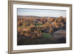 View over Village, Burwash, East Sussex, England, United Kingdom, Europe-Stuart Black-Framed Photographic Print