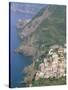 View Over Village of Riomaggiore, Cinque Terre, Unesco World Heritage Site, Liguria, Italy-Bruno Morandi-Stretched Canvas