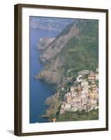 View Over Village of Riomaggiore, Cinque Terre, Unesco World Heritage Site, Liguria, Italy-Bruno Morandi-Framed Photographic Print