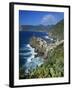 View over Village on the Riviera Di Levante, Vernazza, Cinque Terre, UNESCO World Heritage Site, Li-Stuart Black-Framed Photographic Print