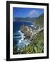 View over Village on the Riviera Di Levante, Vernazza, Cinque Terre, UNESCO World Heritage Site, Li-Stuart Black-Framed Photographic Print