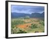 View Over Vinales Valley Towards Tobacco Plantations and Mogotes, Vinales, Cuba-Lee Frost-Framed Photographic Print