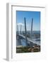 View over Vladivostok and the New Zolotoy Bridge from Eagle's Nest Mount-Michael-Framed Photographic Print