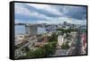 View over Vladivostok, Russia, Eurasia-Michael-Framed Stretched Canvas