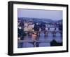 View Over Vltava River from Letna Gardens, Prague, Czech Republic-Sergio Pitamitz-Framed Photographic Print