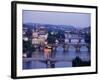 View Over Vltava River from Letna Gardens, Prague, Czech Republic-Sergio Pitamitz-Framed Photographic Print
