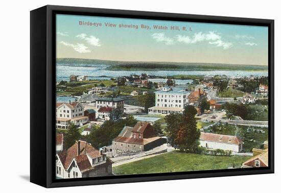 View over Watch Hill, Rhode Island-null-Framed Stretched Canvas