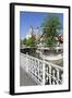 View over Wehrneckarkanal Chanel to St. Dionysius Church (Stadtkirche St. Dionys)-Markus Lange-Framed Photographic Print