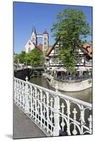 View over Wehrneckarkanal Chanel to St. Dionysius Church (Stadtkirche St. Dionys)-Markus Lange-Mounted Photographic Print