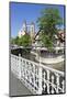 View over Wehrneckarkanal Chanel to St. Dionysius Church (Stadtkirche St. Dionys)-Markus Lange-Mounted Photographic Print