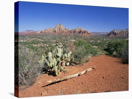 View Over West Sedona from the Slopes of Table Top Mountain, Arizona, USA-Ruth Tomlinson-Stretched Canvas