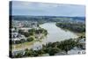 View over Whanganui and the Whanganui River, North Island, New Zealand, Pacific-Michael Runkel-Stretched Canvas