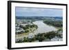 View over Whanganui and the Whanganui River, North Island, New Zealand, Pacific-Michael Runkel-Framed Photographic Print