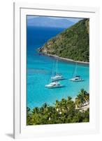 View over White Bay, Jost Van Dyke, British Virgin Islands, West Indies, Caribbean, Central America-Michael Runkel-Framed Premium Photographic Print