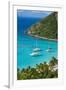 View over White Bay, Jost Van Dyke, British Virgin Islands, West Indies, Caribbean, Central America-Michael Runkel-Framed Premium Photographic Print