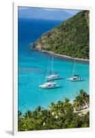 View over White Bay, Jost Van Dyke, British Virgin Islands, West Indies, Caribbean, Central America-Michael Runkel-Framed Premium Photographic Print