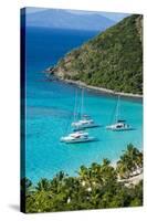 View over White Bay, Jost Van Dyke, British Virgin Islands, West Indies, Caribbean, Central America-Michael Runkel-Stretched Canvas