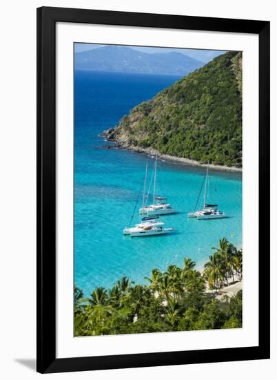 View over White Bay, Jost Van Dyke, British Virgin Islands, West Indies, Caribbean, Central America-Michael Runkel-Framed Photographic Print