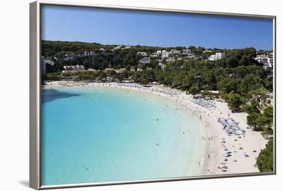 View over White Sand Beach, Cala Galdana, Menorca, Balearic Islands, Spain, Mediterranean-Stuart Black-Framed Photographic Print