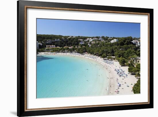 View over White Sand Beach, Cala Galdana, Menorca, Balearic Islands, Spain, Mediterranean-Stuart Black-Framed Photographic Print