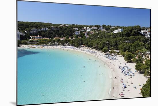 View over White Sand Beach, Cala Galdana, Menorca, Balearic Islands, Spain, Mediterranean-Stuart Black-Mounted Photographic Print