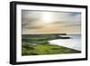 View over Whitepark Bay (White Park Bay), County Antrim, Ulster, Northern Ireland, United Kingdom-Michael Runkel-Framed Photographic Print