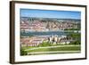 View over Wurzburg from Fortress Marienberg, Franconia, Bavaria, Germany, Europe-Michael Runkel-Framed Photographic Print