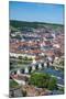 View over Wurzburg from Fortress Marienberg, Franconia, Bavaria, Germany, Europe-Michael Runkel-Mounted Photographic Print