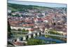 View over Wurzburg from Fortress Marienberg, Franconia, Bavaria, Germany, Europe-Michael Runkel-Mounted Photographic Print