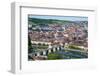 View over Wurzburg from Fortress Marienberg, Franconia, Bavaria, Germany, Europe-Michael Runkel-Framed Photographic Print
