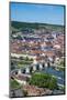 View over Wurzburg from Fortress Marienberg, Franconia, Bavaria, Germany, Europe-Michael Runkel-Mounted Photographic Print