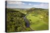 View over Wye Valley from Symonds Yat Rock-Stuart Black-Stretched Canvas