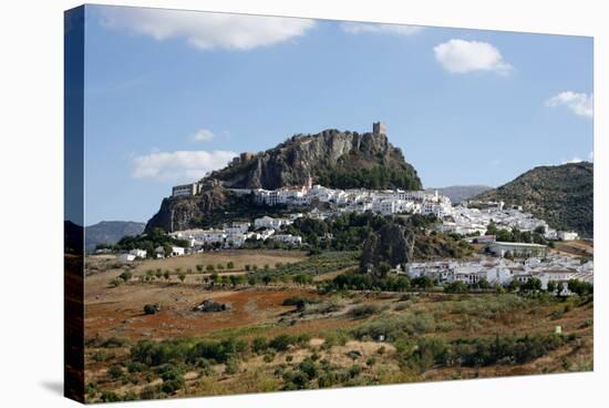 View over Zahara Village at Parque Natural Sierra De Grazalema, Andalucia, Spain, Europe-Yadid Levy-Stretched Canvas